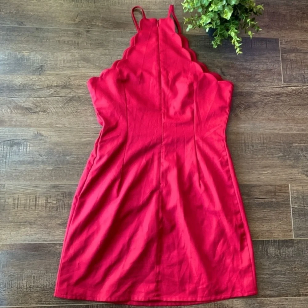 LuLus Endlessly Endearing Wine Red Dress Medium - Picture 9 of 11
